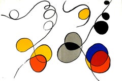 1968 Alexander Calder 'Derriere le Miroir No. 173, pages 12-13' Surrealism