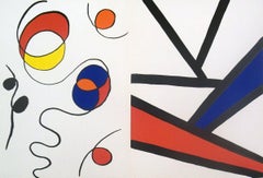 1968 Alexander Calder 'Derriere le Miroir no.173 page' Surrealism Multicolor