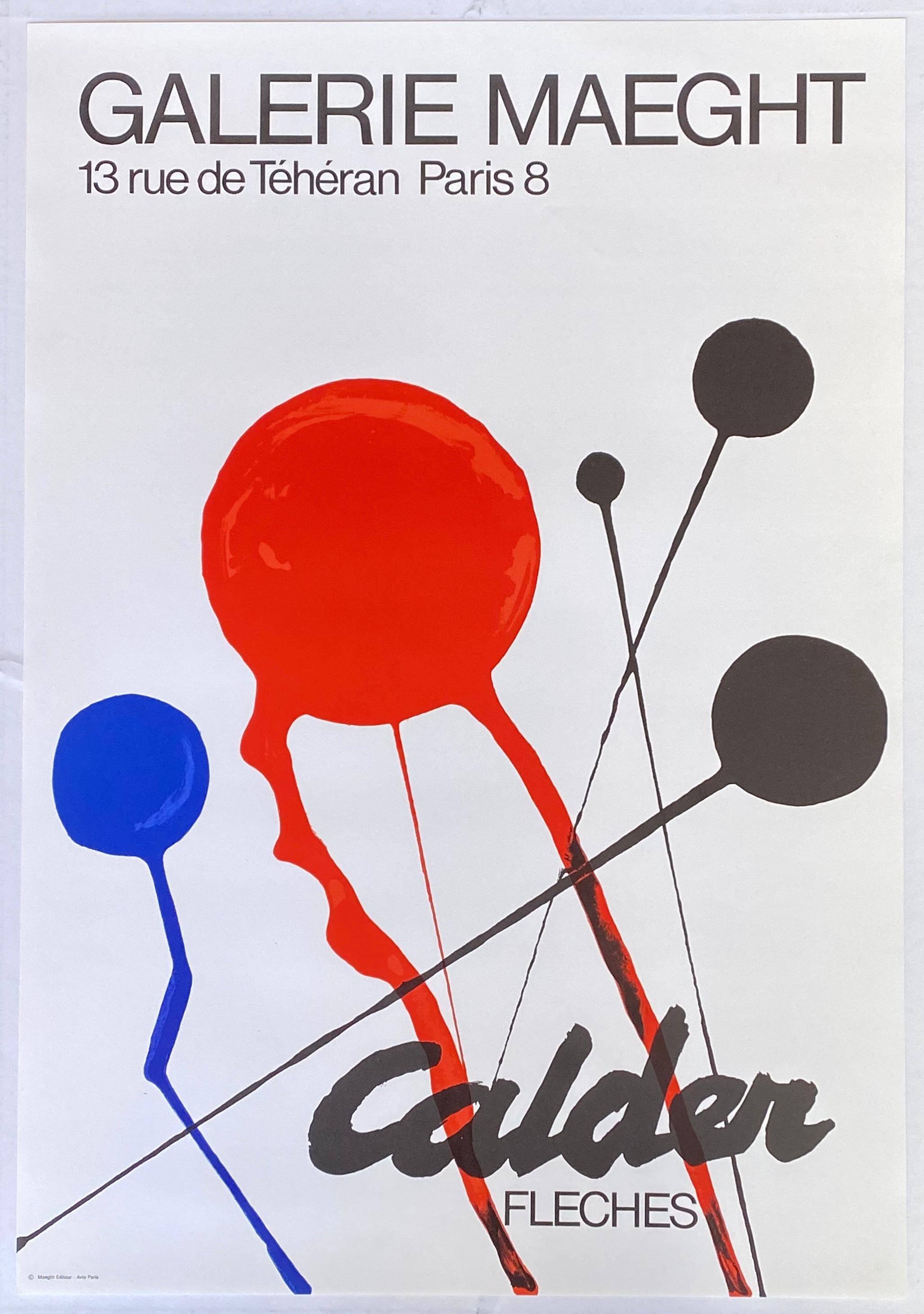 1970s Alexander Calder exhibition poster (Alexander Calder prints) 1