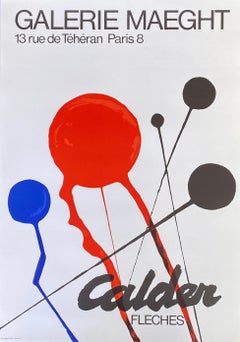 1970s Alexander Calder exhibition poster (Alexander Calder prints) 