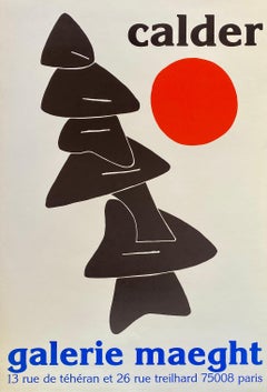 1970s Alexander Calder exhibition poster (Alexander Calder prints) 