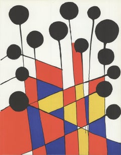1971 Alexander Calder 'Crosshatch' Surrealism Lithograph