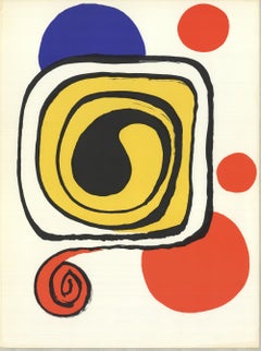 1971 Alexander Calder 'DLM no. 190 Page 9' Surrealism Lithograph