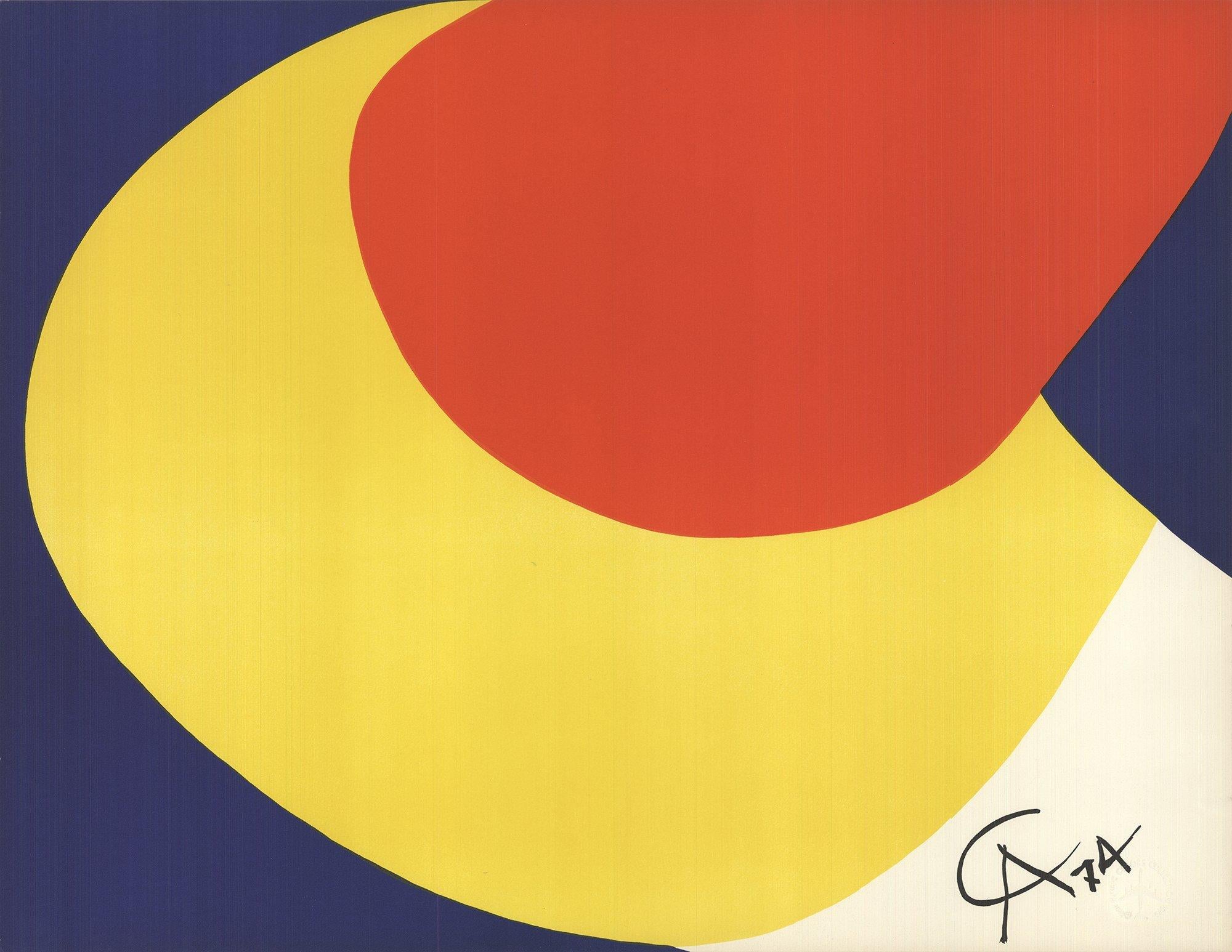 1974 Alexander Calder 'Flying Colors' Contemporary USA Lithograph