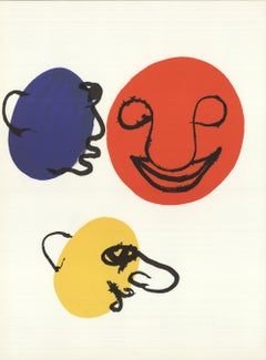 1976 Alexander Calder 'DLM no. 221 Page 9' Surrealism Lithograph