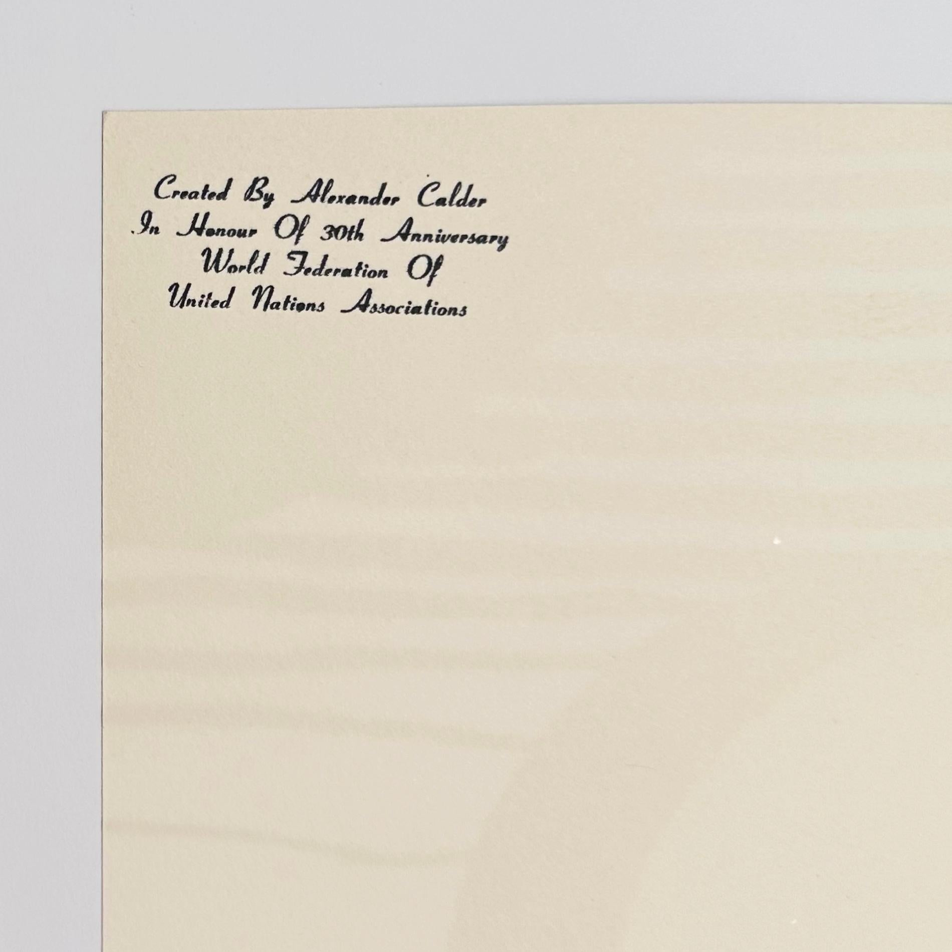 30th Anniversary of the World Federation of the United Nations For Sale 3