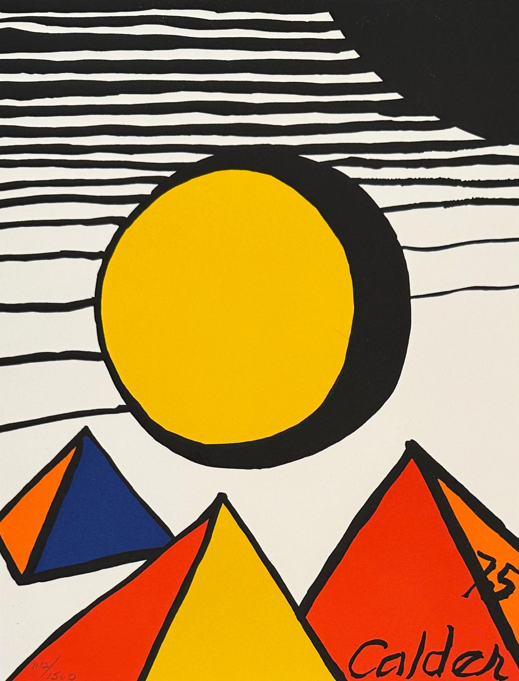 Alexander Calder Abstract Print - 30th Anniversary of the World Federation of the United Nations