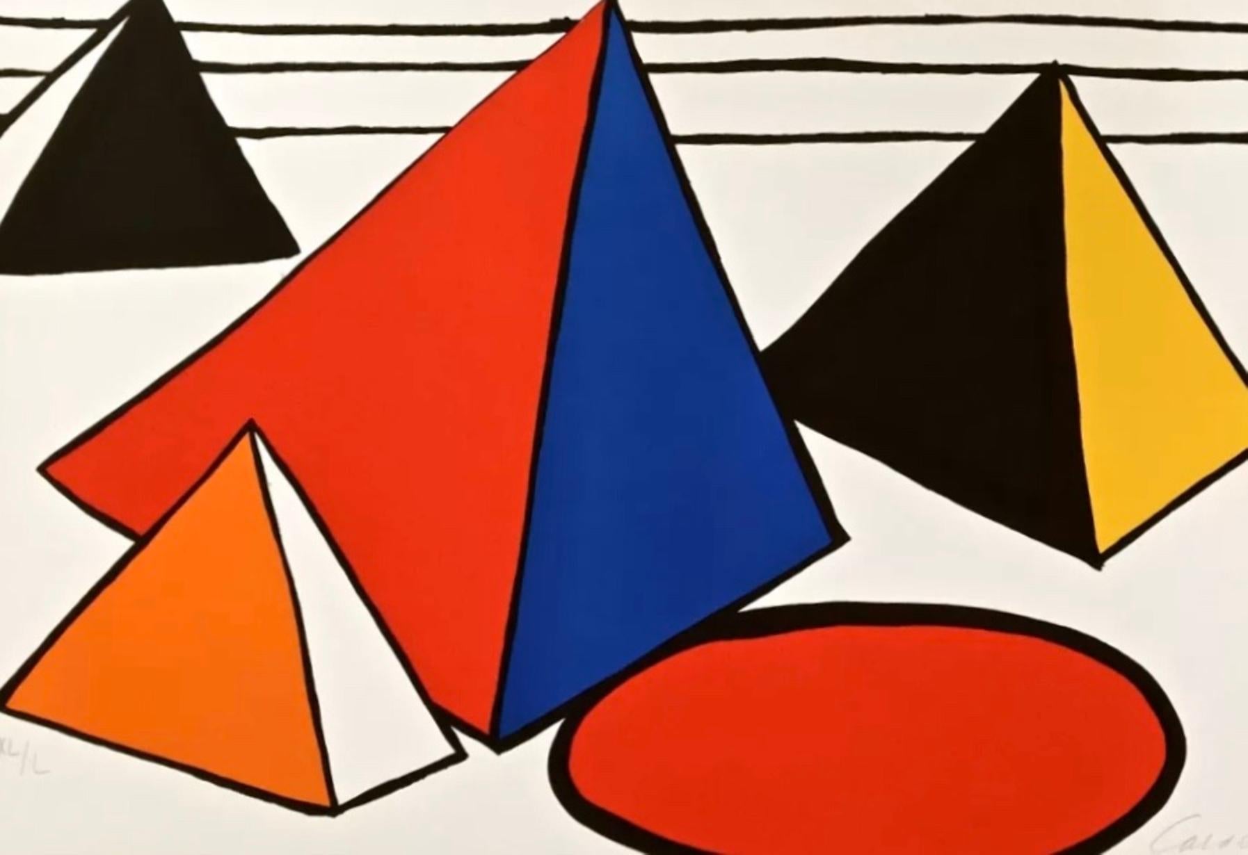 4 Great Pyramids - Print by Alexander Calder