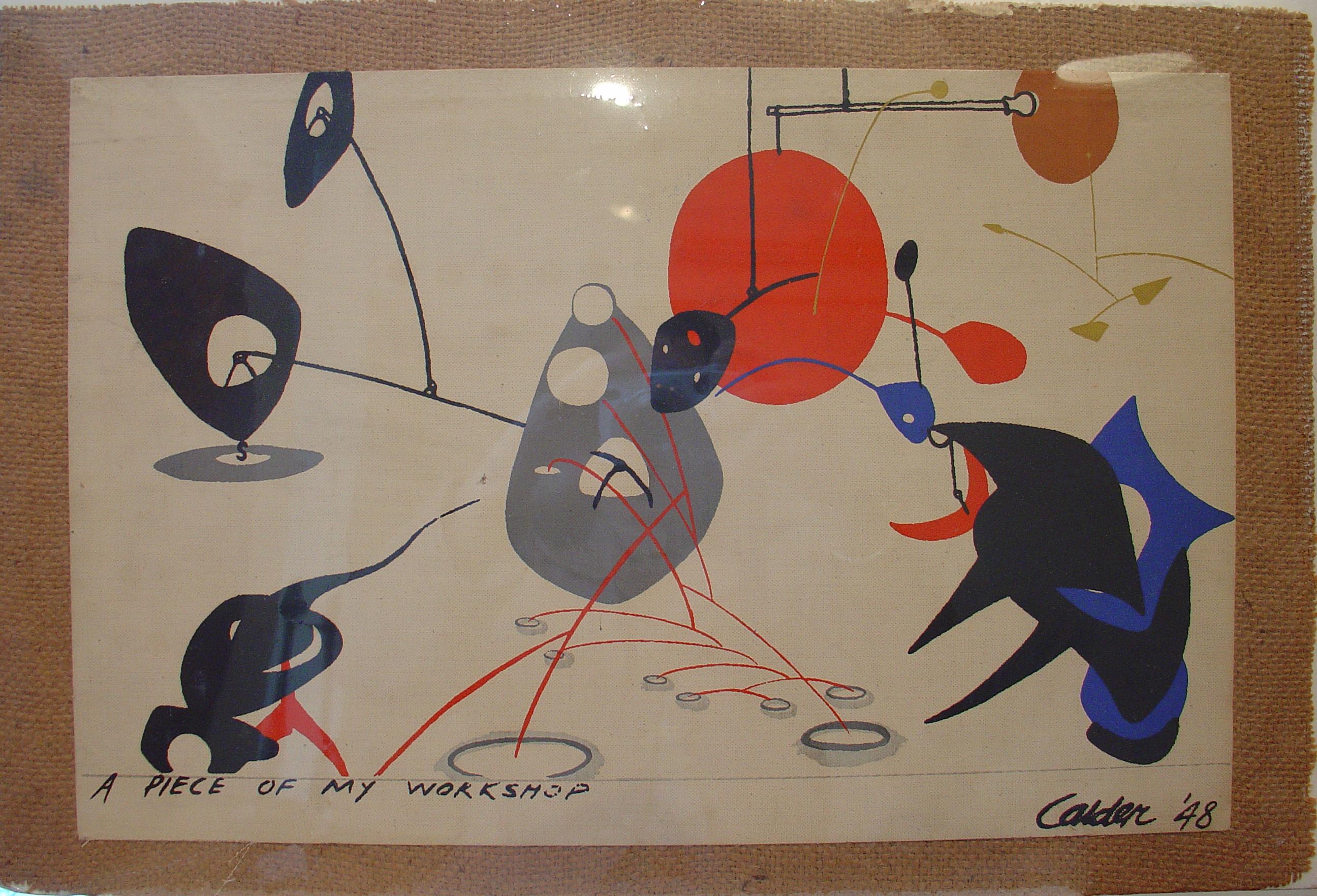 A PIECE OF MY WORKSHOP - Print by Alexander Calder