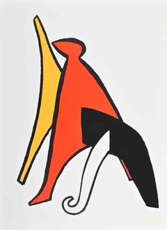 Abstract Composition - Lithograph by Alexander Calder - 1963
