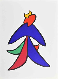 Abstract Composition - Lithograph by Alexander Calder - 1963