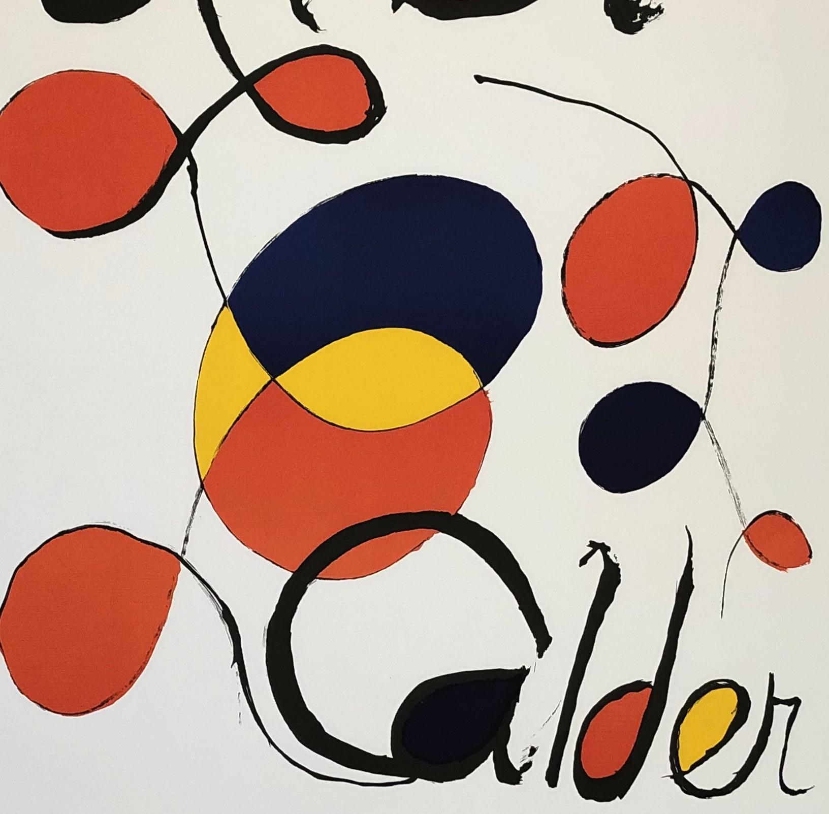 Abstract Composition - Lithograph Poster - Exhibition in Albi 1971 - Print by Alexander Calder