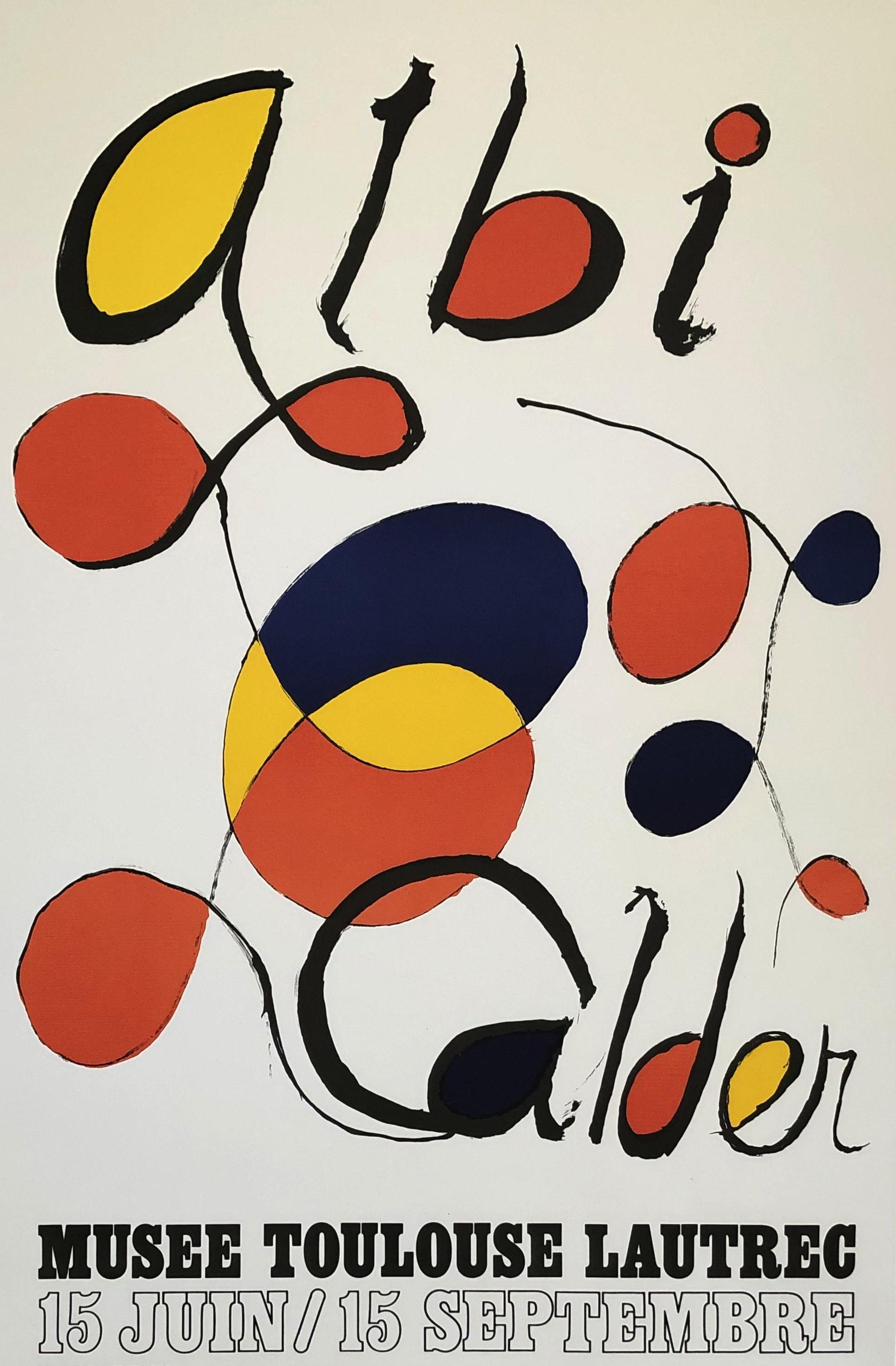 Alexander Calder Abstract Print - Abstract Composition - Lithograph Poster - Exhibition in Albi 1971