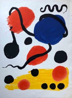 Abstract Composition - Vintage Lithograph by Alexander Calder - 1968