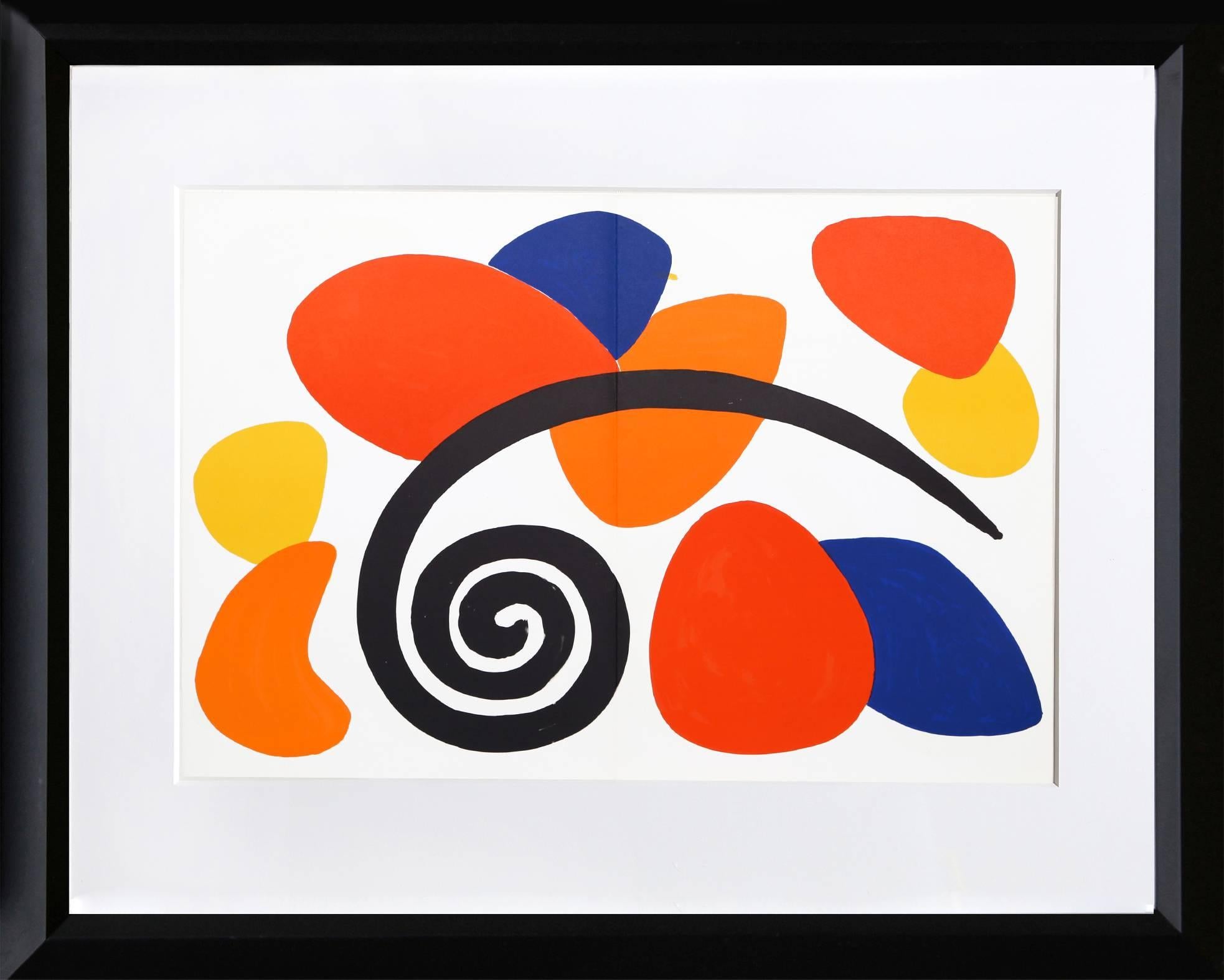 Alexander Calder Abstract Print - Abstract II from Derriere le Miroir
