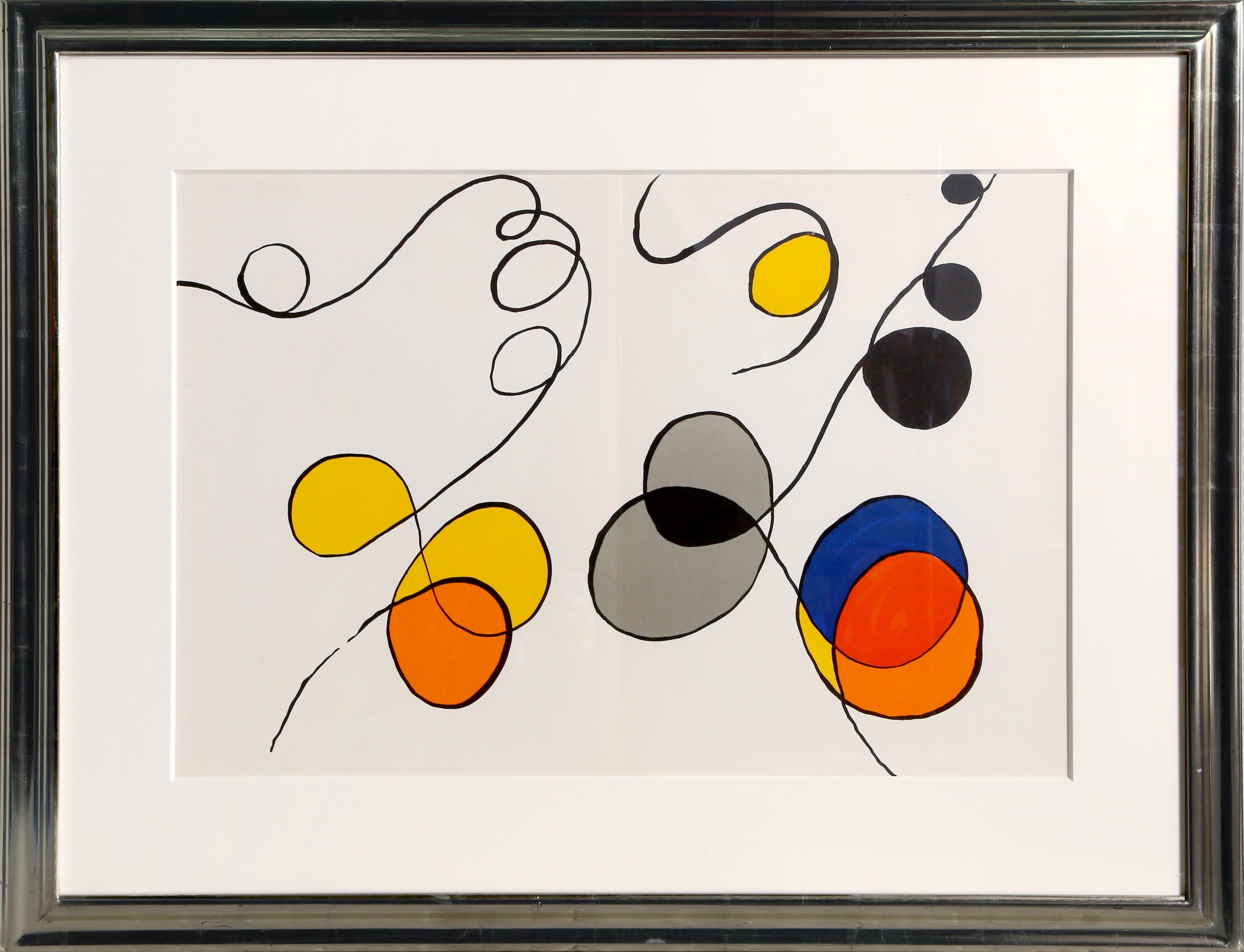 Artist: Alexander Calder, American (1898 - 1976)
Title: Derriere Le Miroir (Abstract IV)
Year: 1968
Medium: Lithograph
Image Size: 15 x 22 inches
Frame Size: 23 x 30 inches