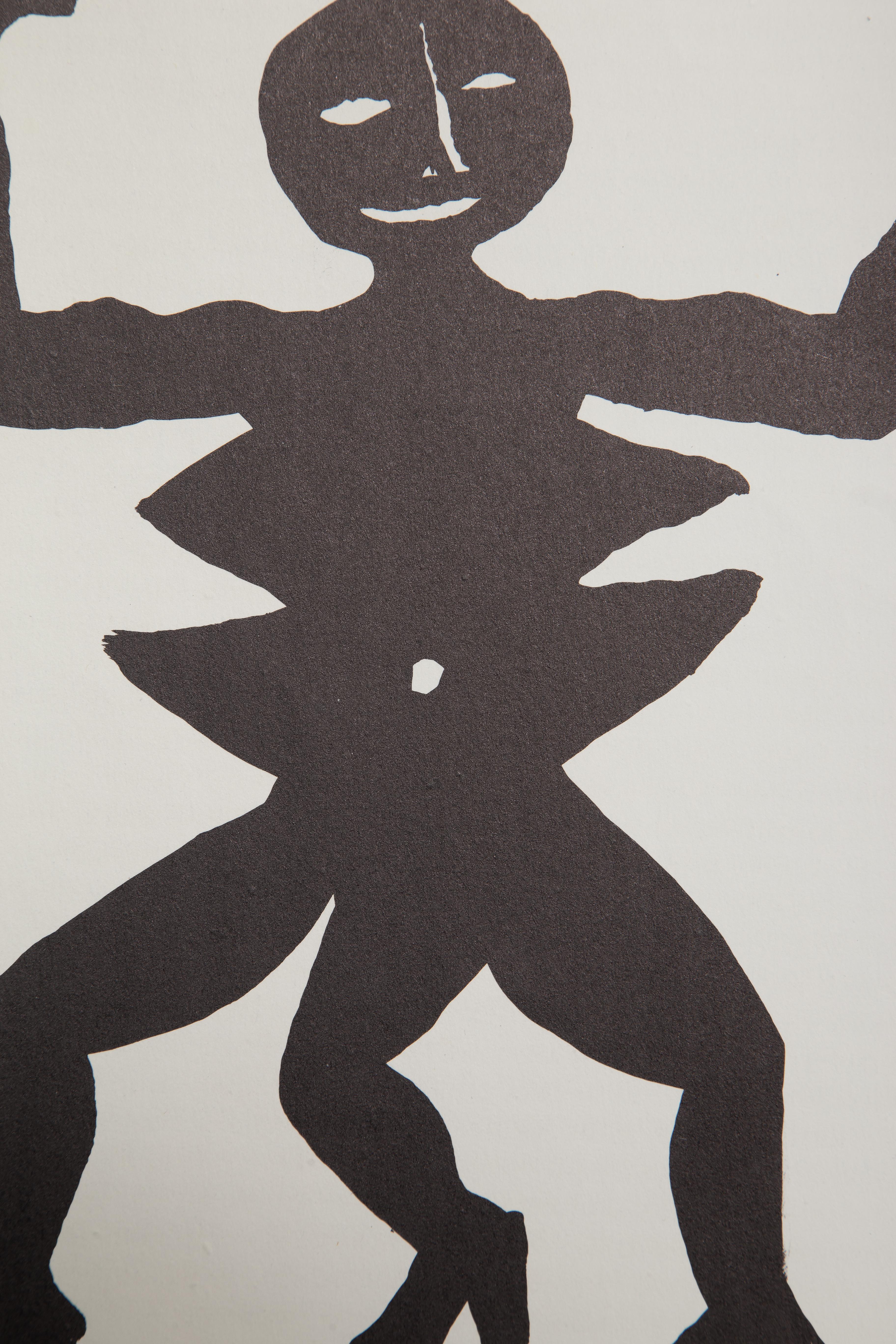Acrobat in Heels, Modern Lithograph by Alexander Calder For Sale 1