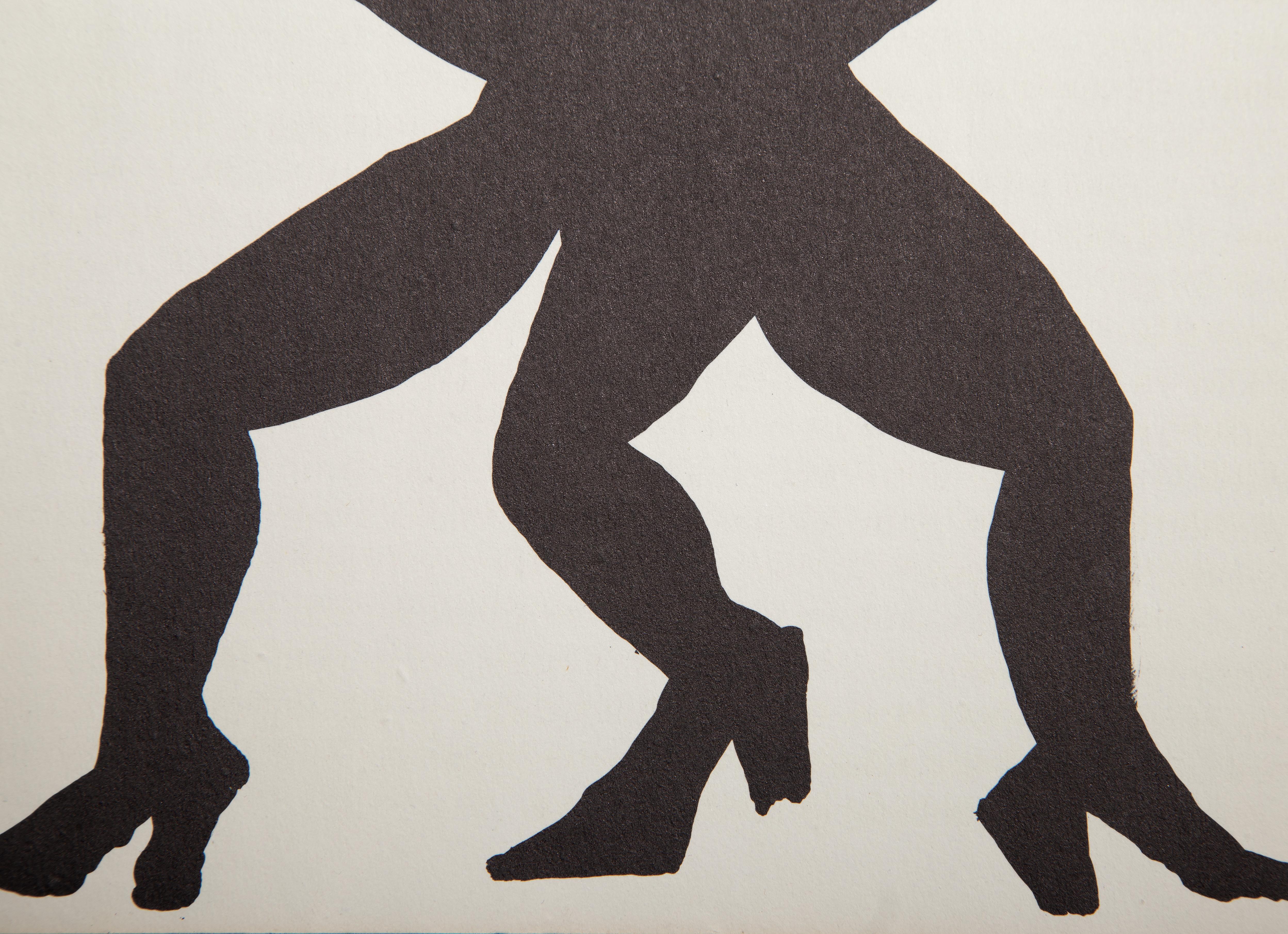 Acrobat in Heels, Modern Lithograph by Alexander Calder For Sale 2