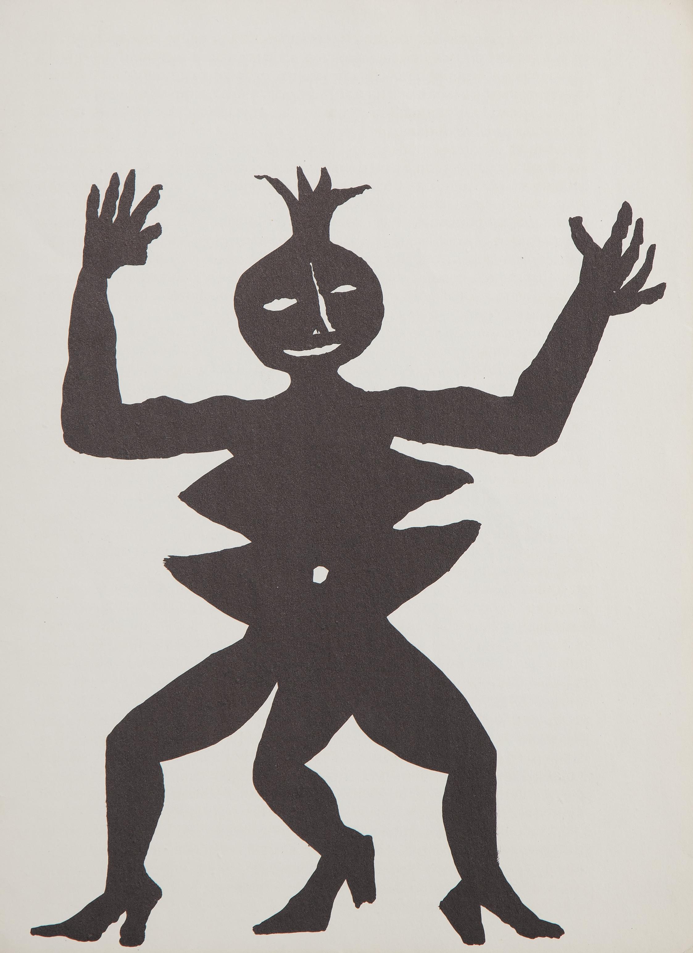 Acrobat in Heels, Modern Lithograph by Alexander Calder For Sale 3