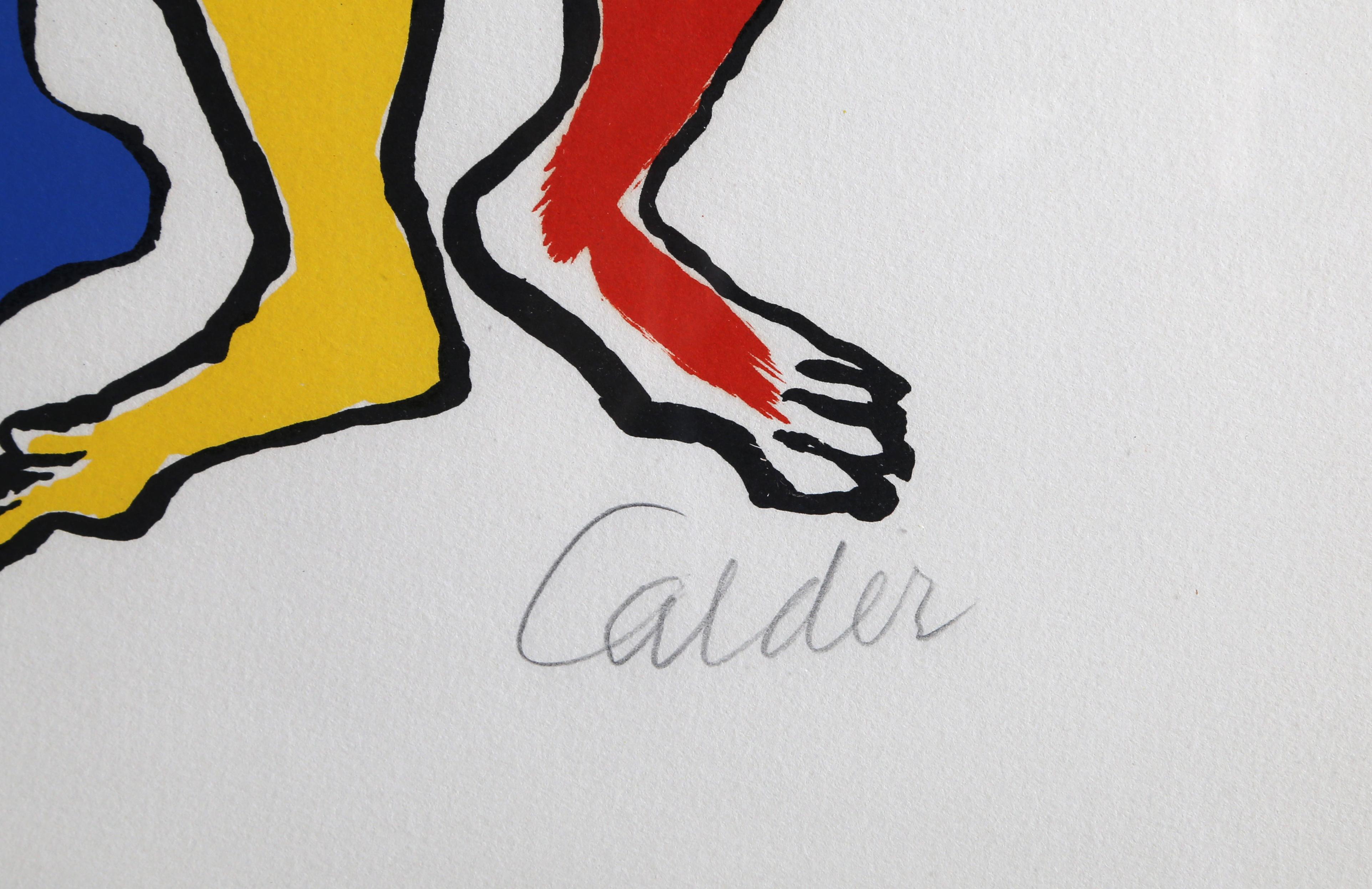 Acrobate, Framed Lithograph by Alexander Calder 1975 1