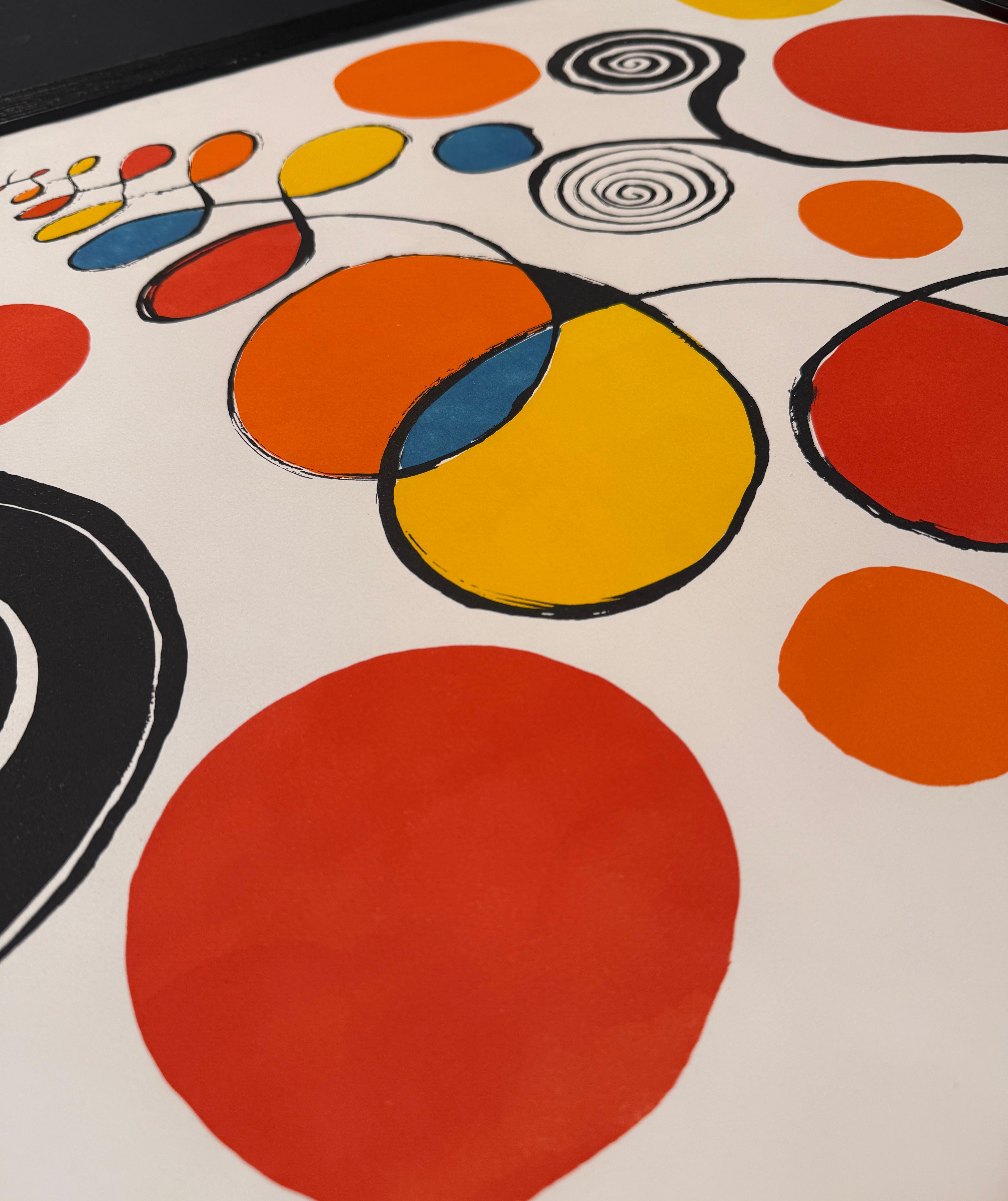 Alexander Calder (1898 - 1976) - Blaue Sonne EA - Farblithographie auf Papier - 1960 im Angebot 2