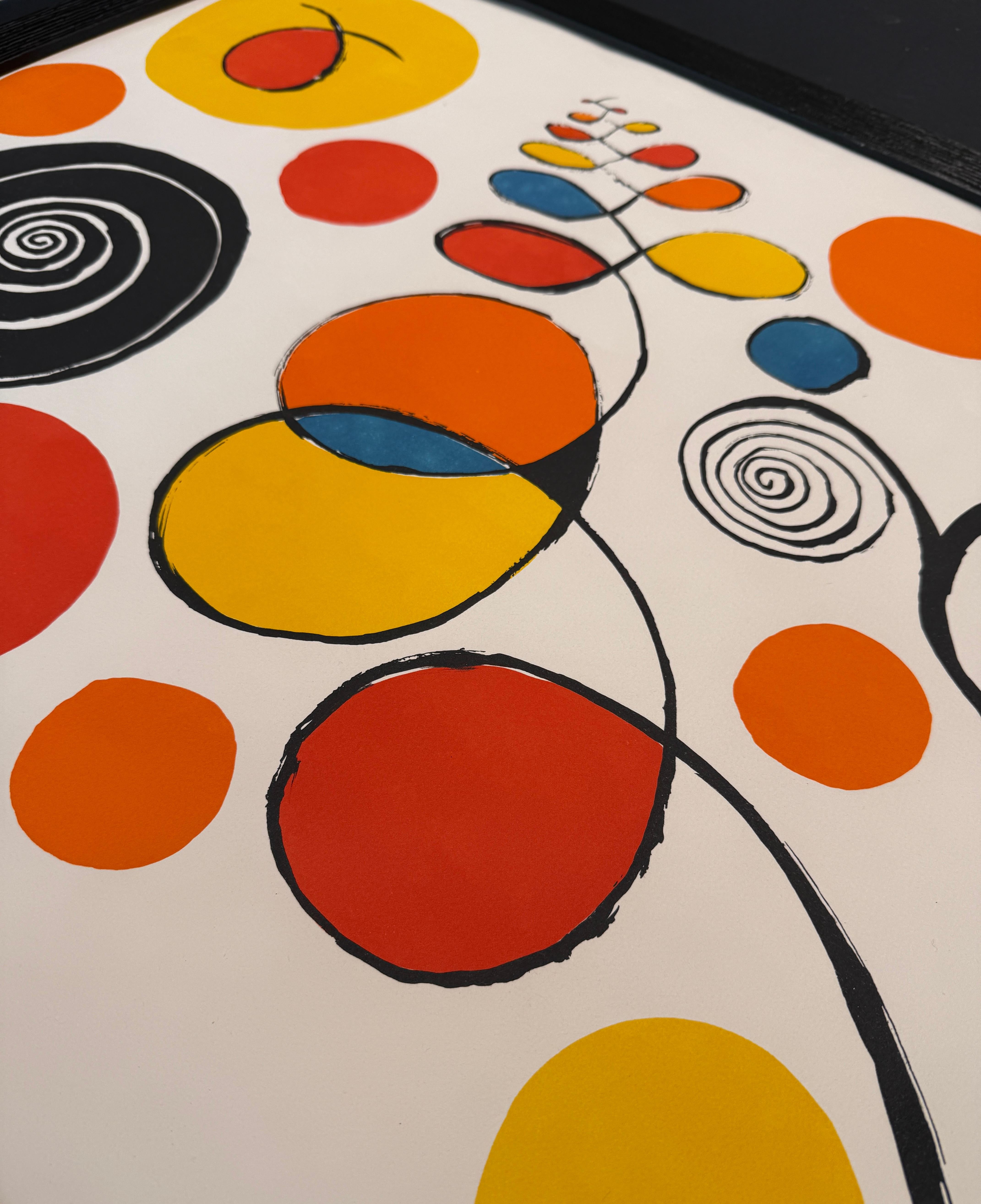 Alexander Calder (1898 - 1976) - Blaue Sonne EA - Farblithographie auf Papier - 1960 im Angebot 3