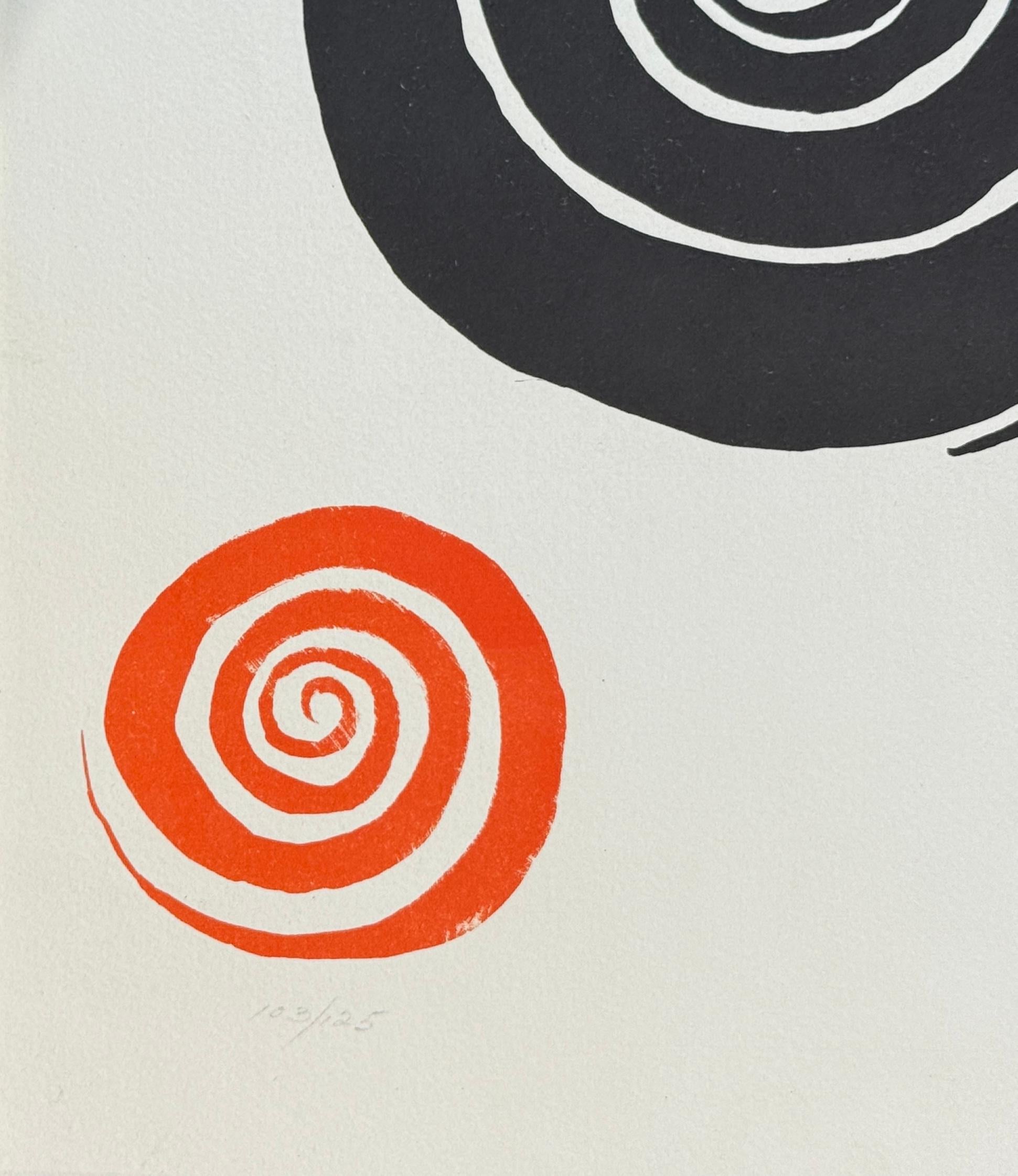 Alexander Calder (1898 - 1976) - Blaue Sonne EA - Farblithographie auf Papier - 1960 im Angebot 4