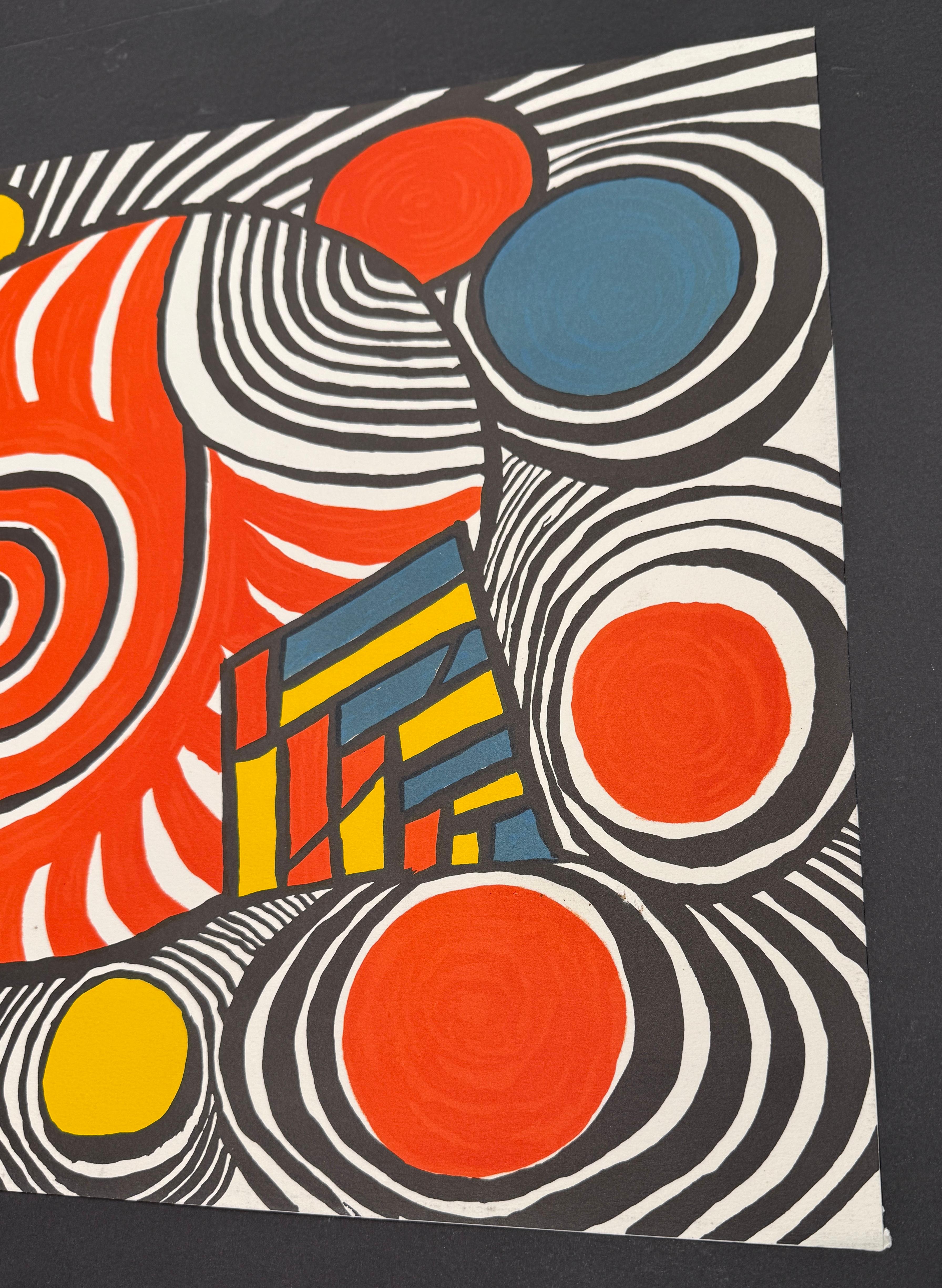 Alexander Calder (1898–1976) - Clown - Color lithograph - 1976 For Sale 1