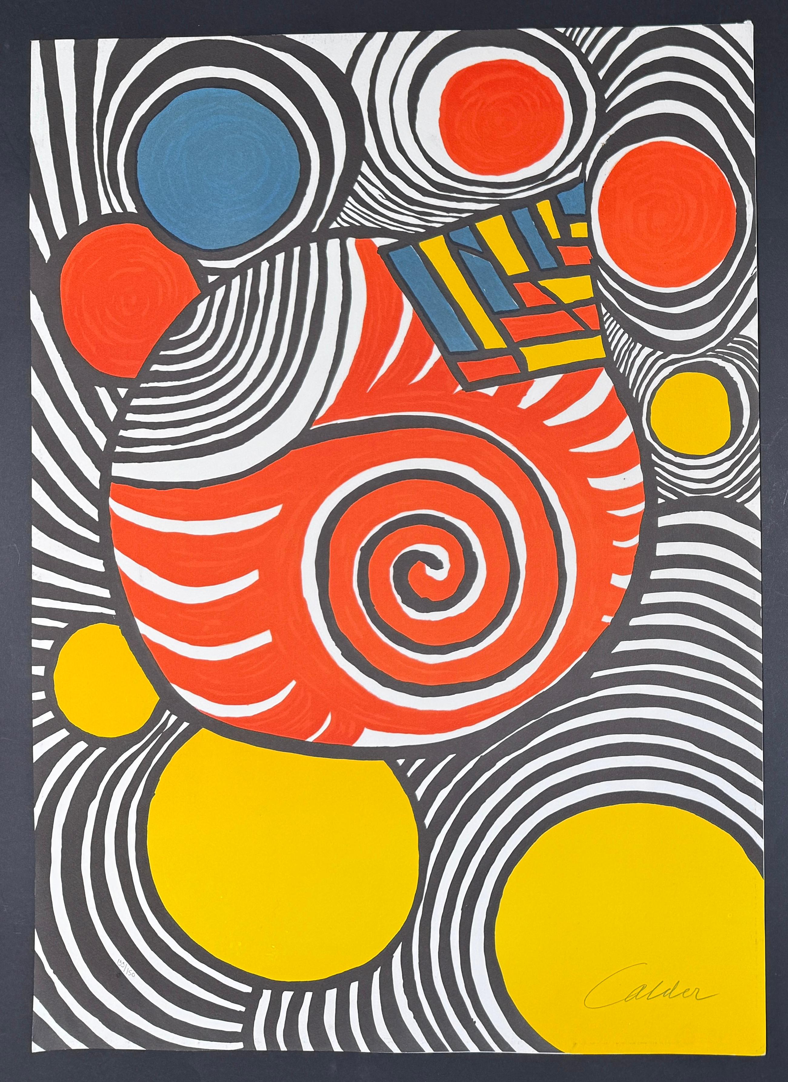 Alexander Calder (1898-1976) - Clown - Litografia a colori - 1976
