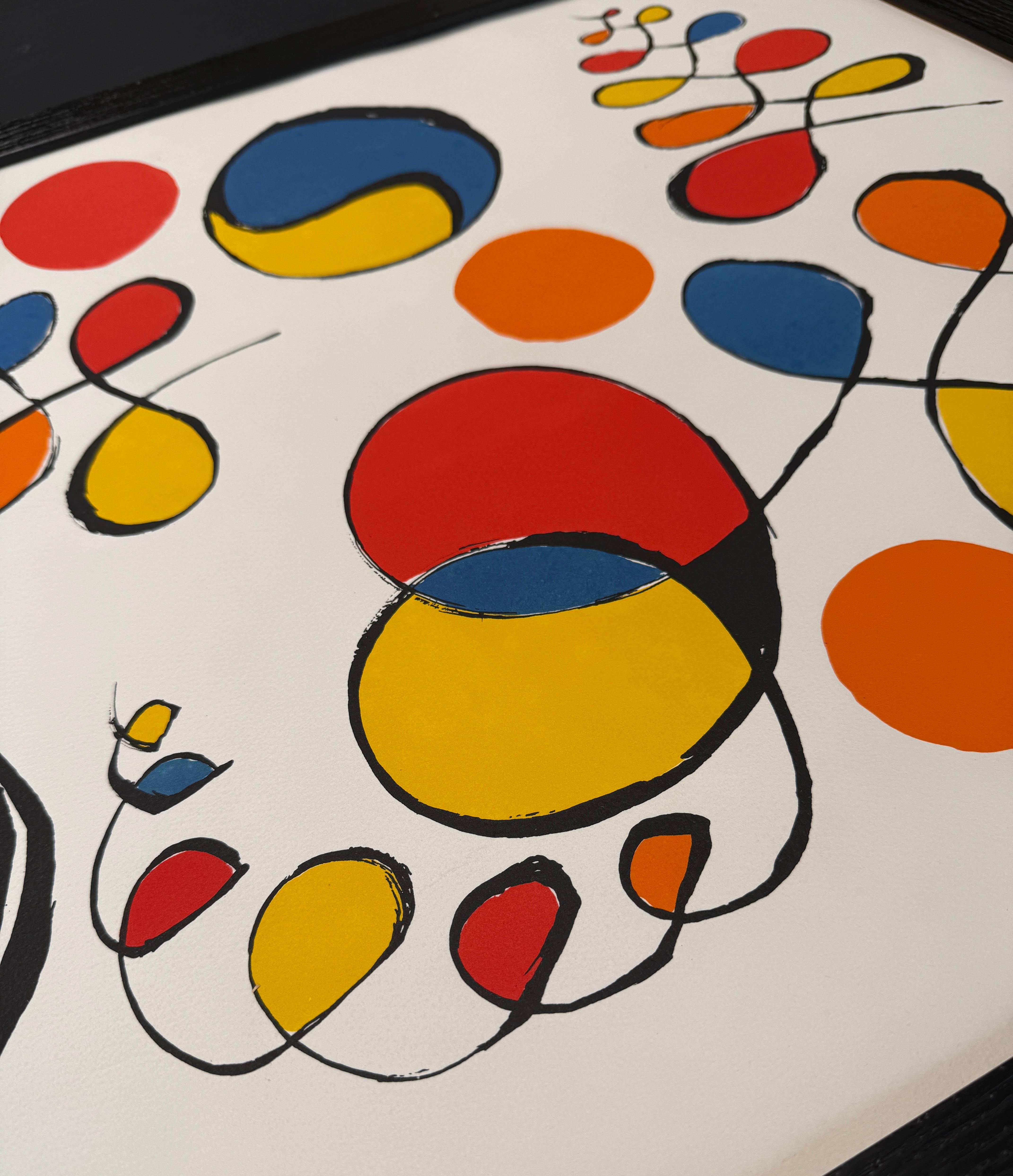 Alexander Calder (1898 - 1976) - Floating Helix -color lithograph on paper- 1976 For Sale 2