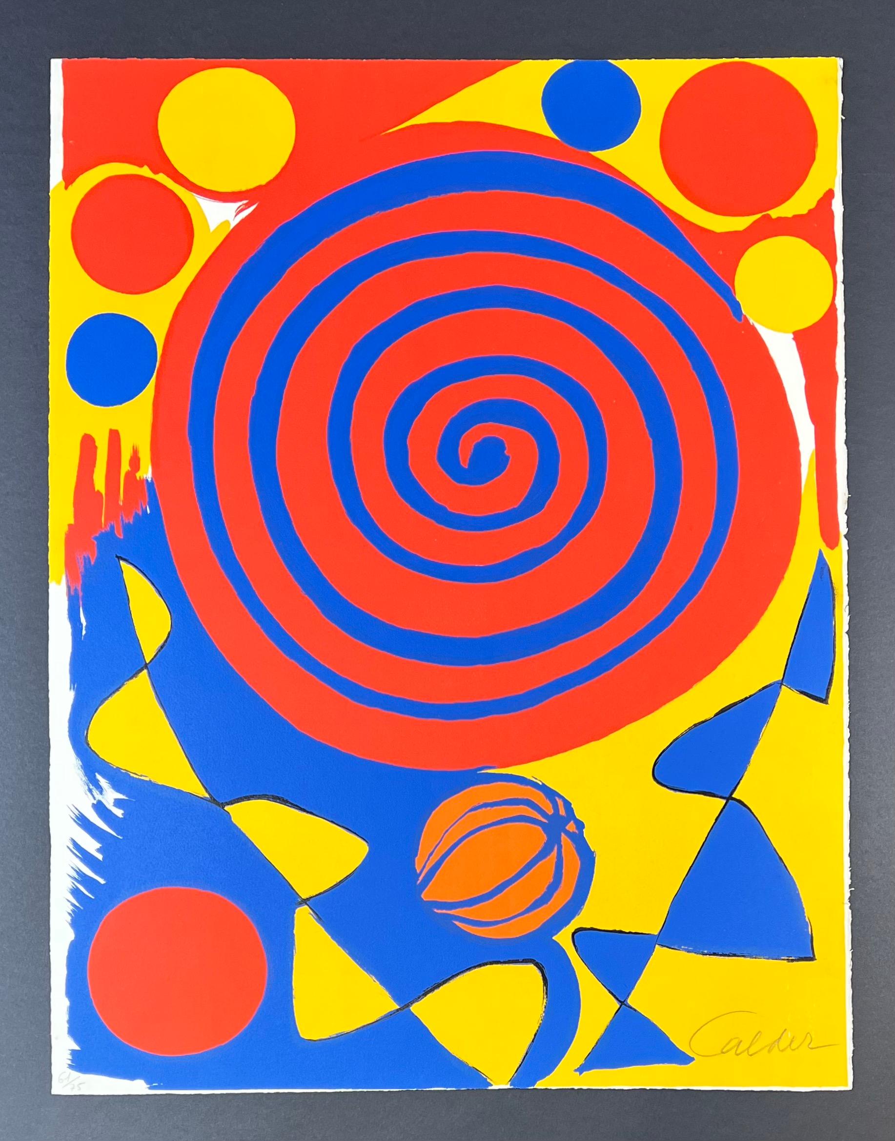Alexander Calder ( 1898 – 1976 ) – Magie éolienne – hand-signed lithography 1972 1
