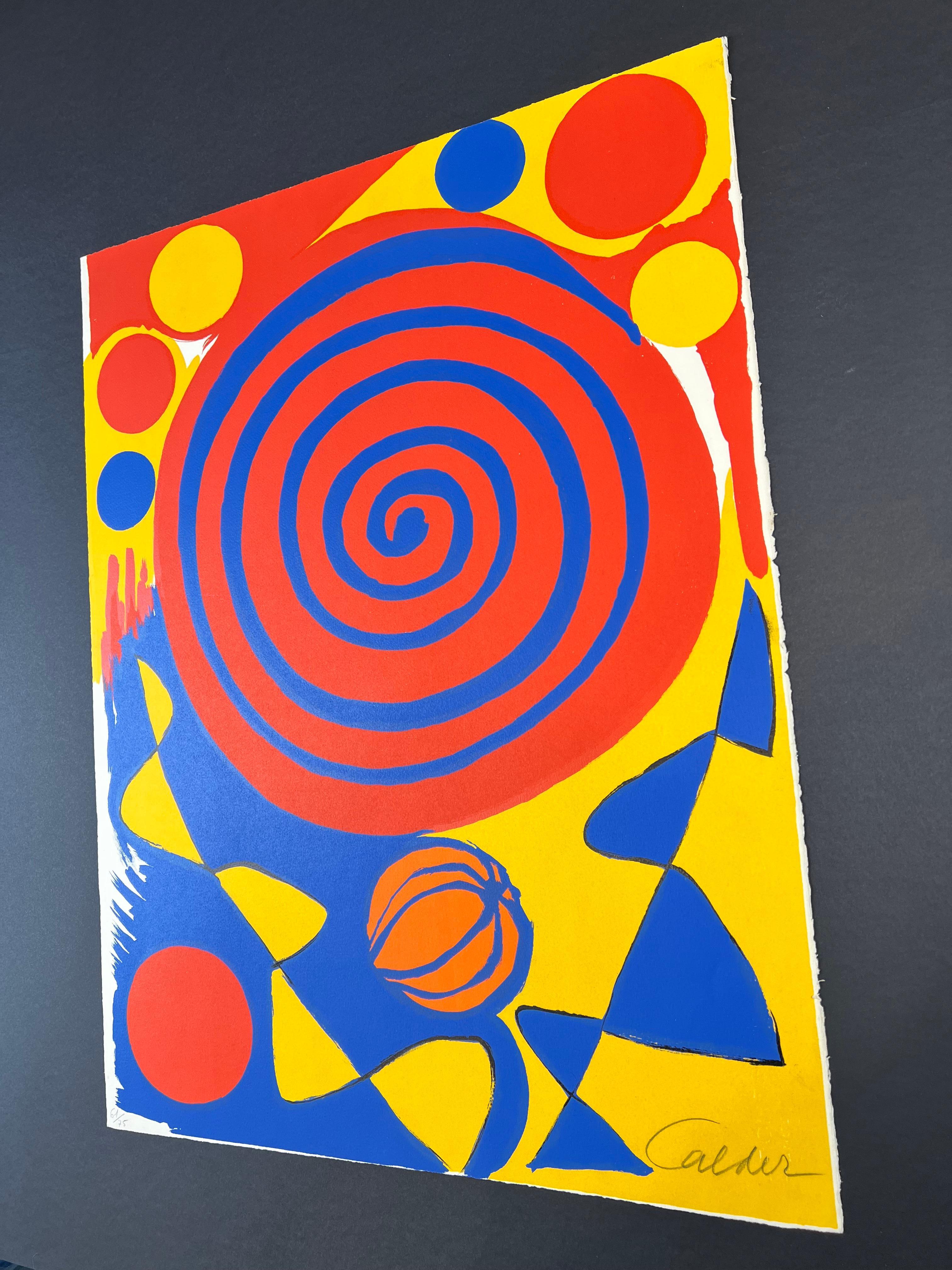 Alexander Calder ( 1898 – 1976 ) – Magie éolienne – hand-signed lithography 1972 2