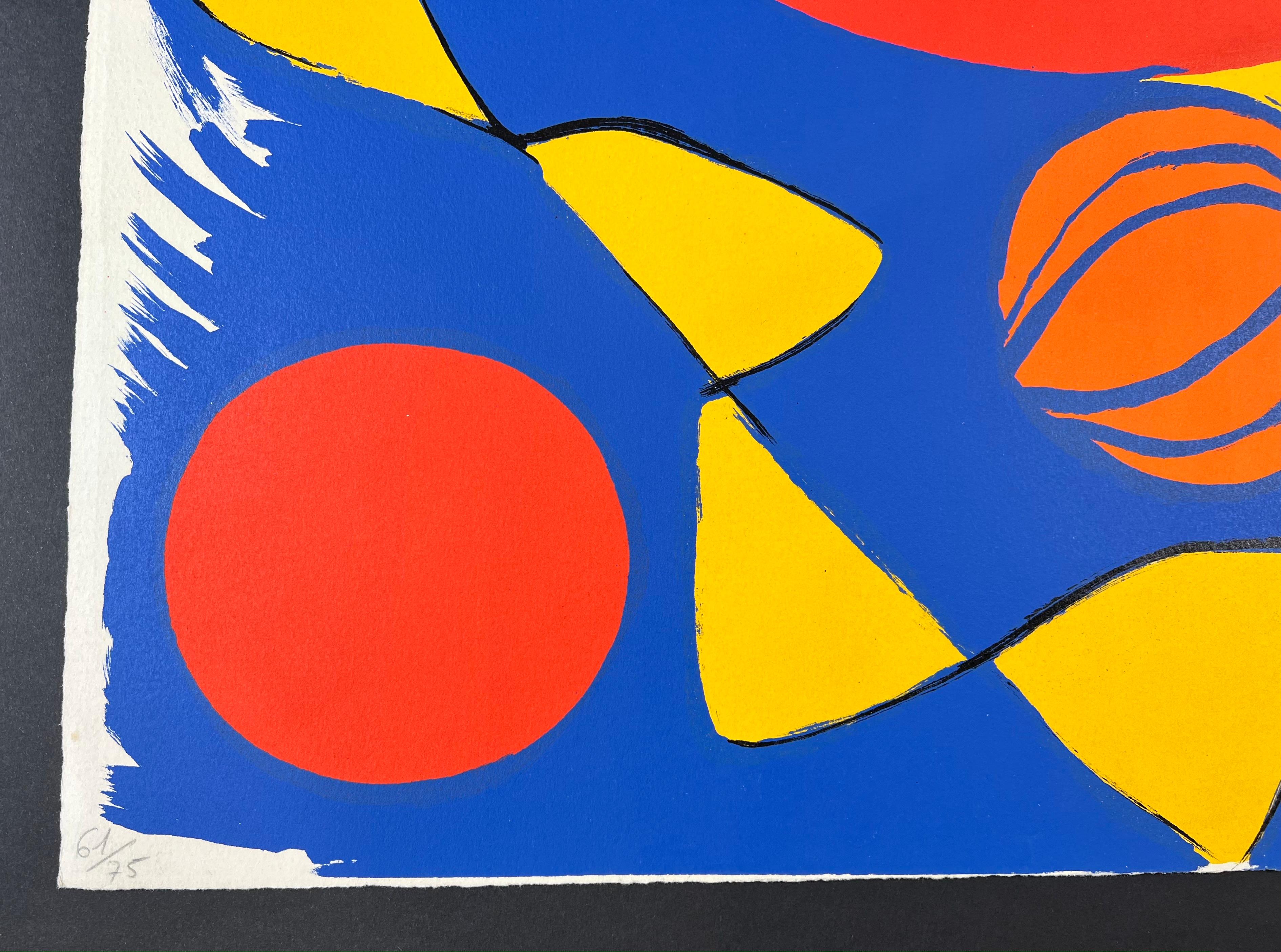 Alexander Calder ( 1898 – 1976 ) – Magie éolienne – hand-signed lithography 1972 5