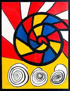 Alexander Calder (1898–1976) - Phonograph - Color lithograph on paper - 1976