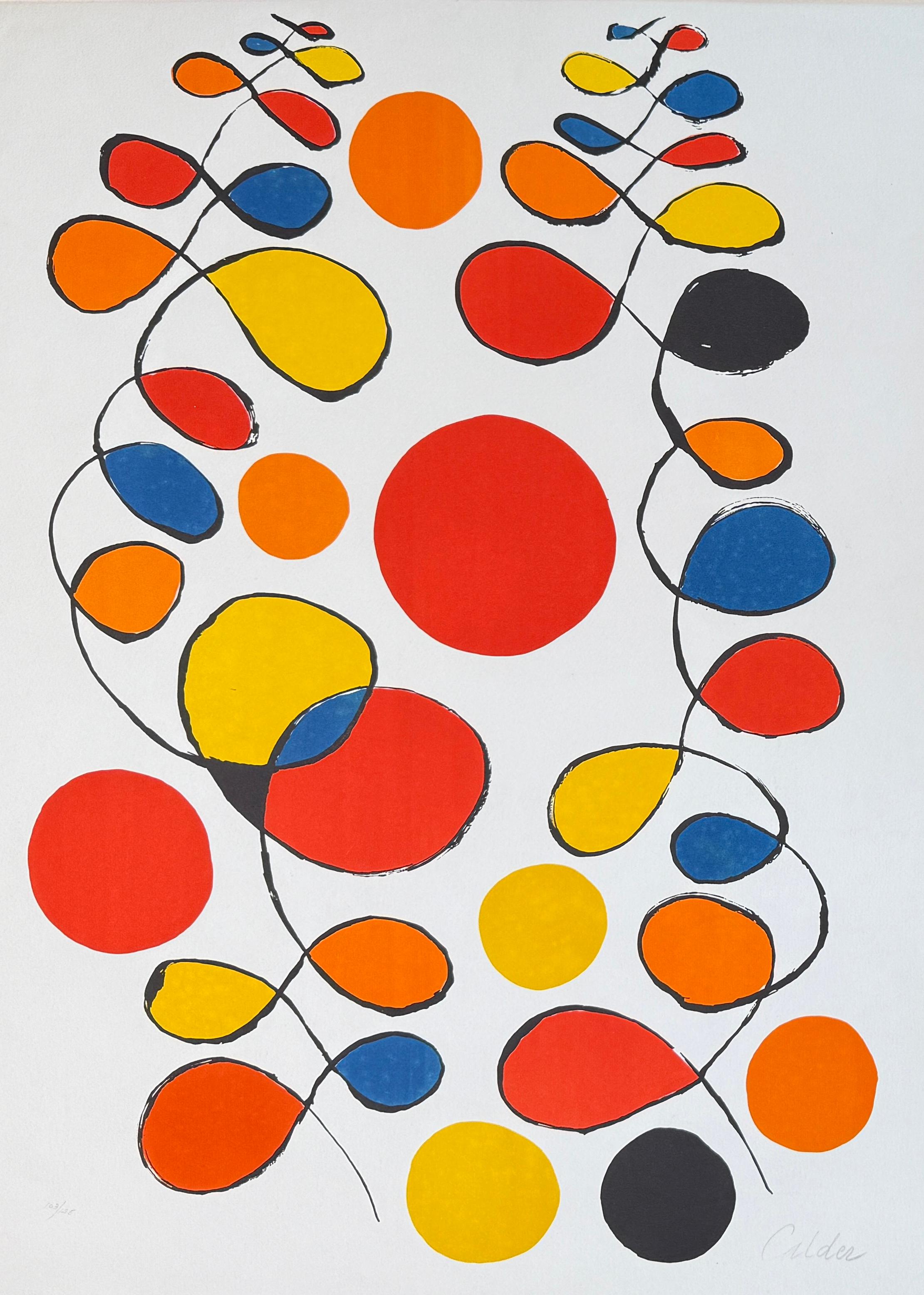 Alexander Calder (1898–1976) - untitled - color lithograph on paper For Sale 1