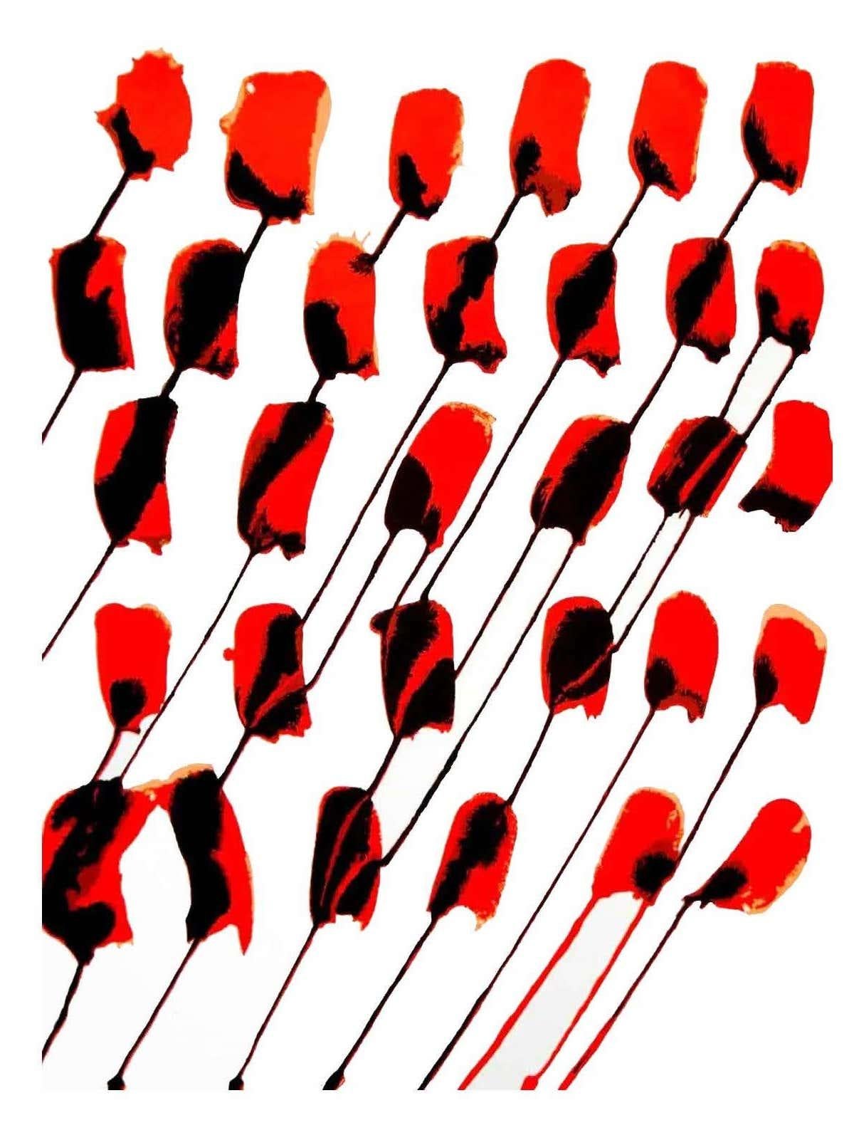 Alexander Calder Roses lithograph Derrière le miroir (Calder prints)  2