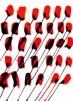 Alexander Calder 1960s Roses lithograph Derrière le miroir (Calder prints) 