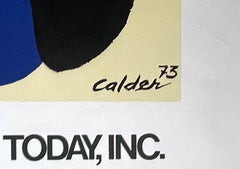 Alexander Calder - Les droits des artistes aujourd'hui, Rare affiche lithographique offset vintage