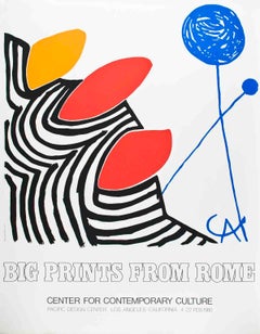 Alexander Calder-Big Prints from Rome-35" x 27.5"-Serigraph-1980-Surrealism
