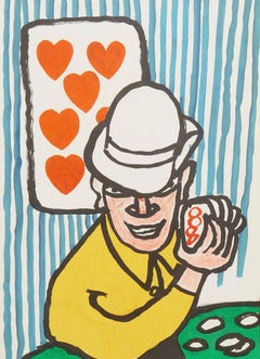 Alexander Calder, Card Players I and II, from Derriere le Miroir, 1975