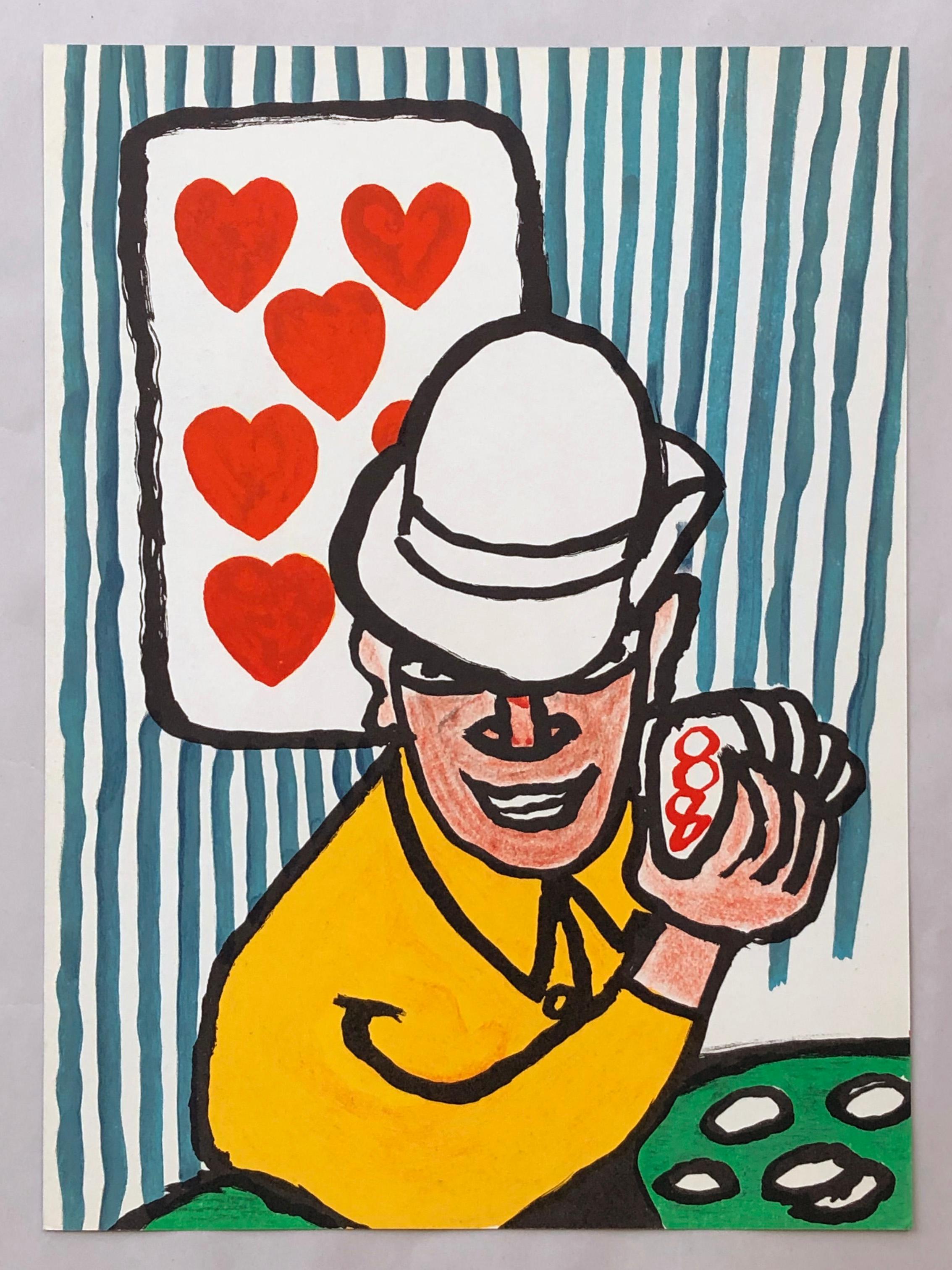 Alexander Calder Card Players lithograph 1970s For Sale 1