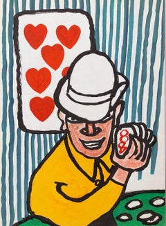 Alexander Calder Card Players lithograph 1970s