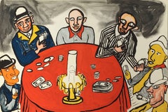 Vintage Alexander Calder Card Players lithograph (Derriere Le Miroir)