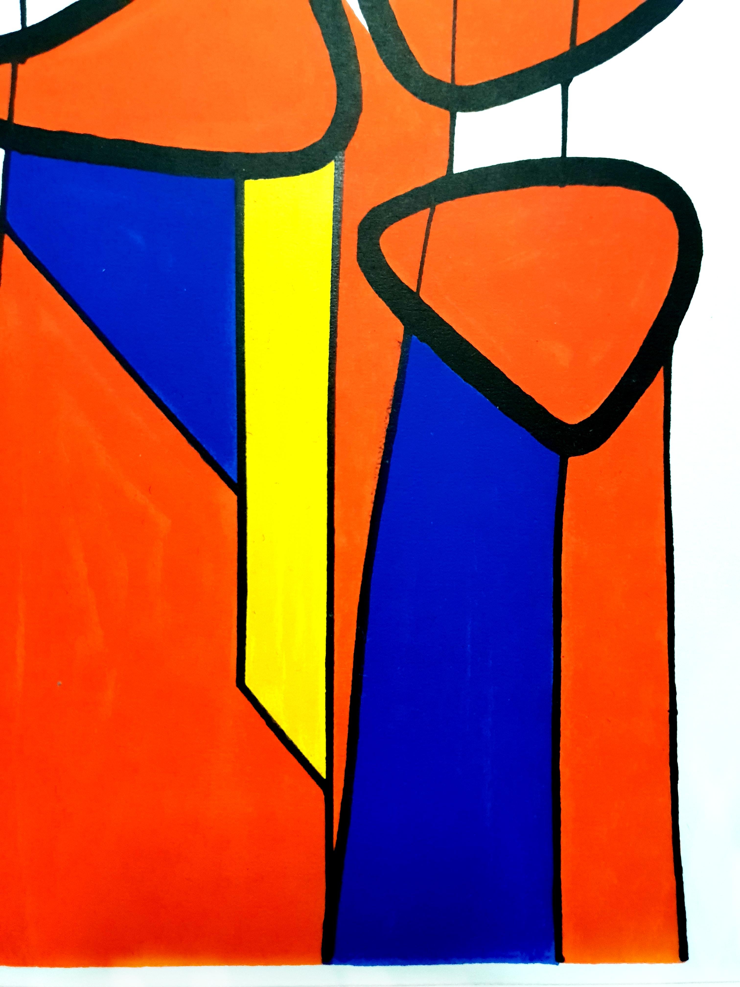 Composition d'Alexander Calder - Lithographie originale  1