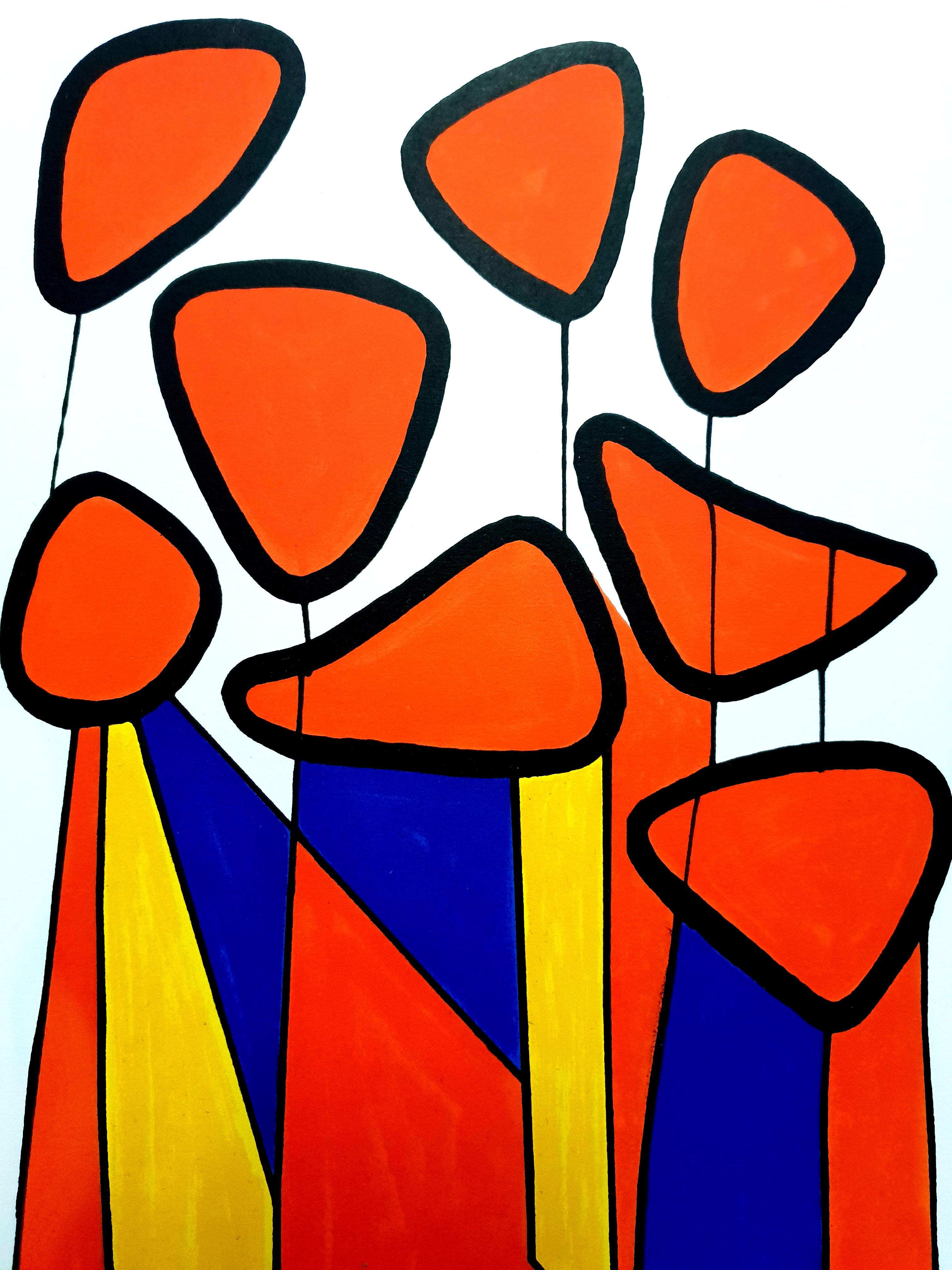 Composition d'Alexander Calder - Lithographie originale  2
