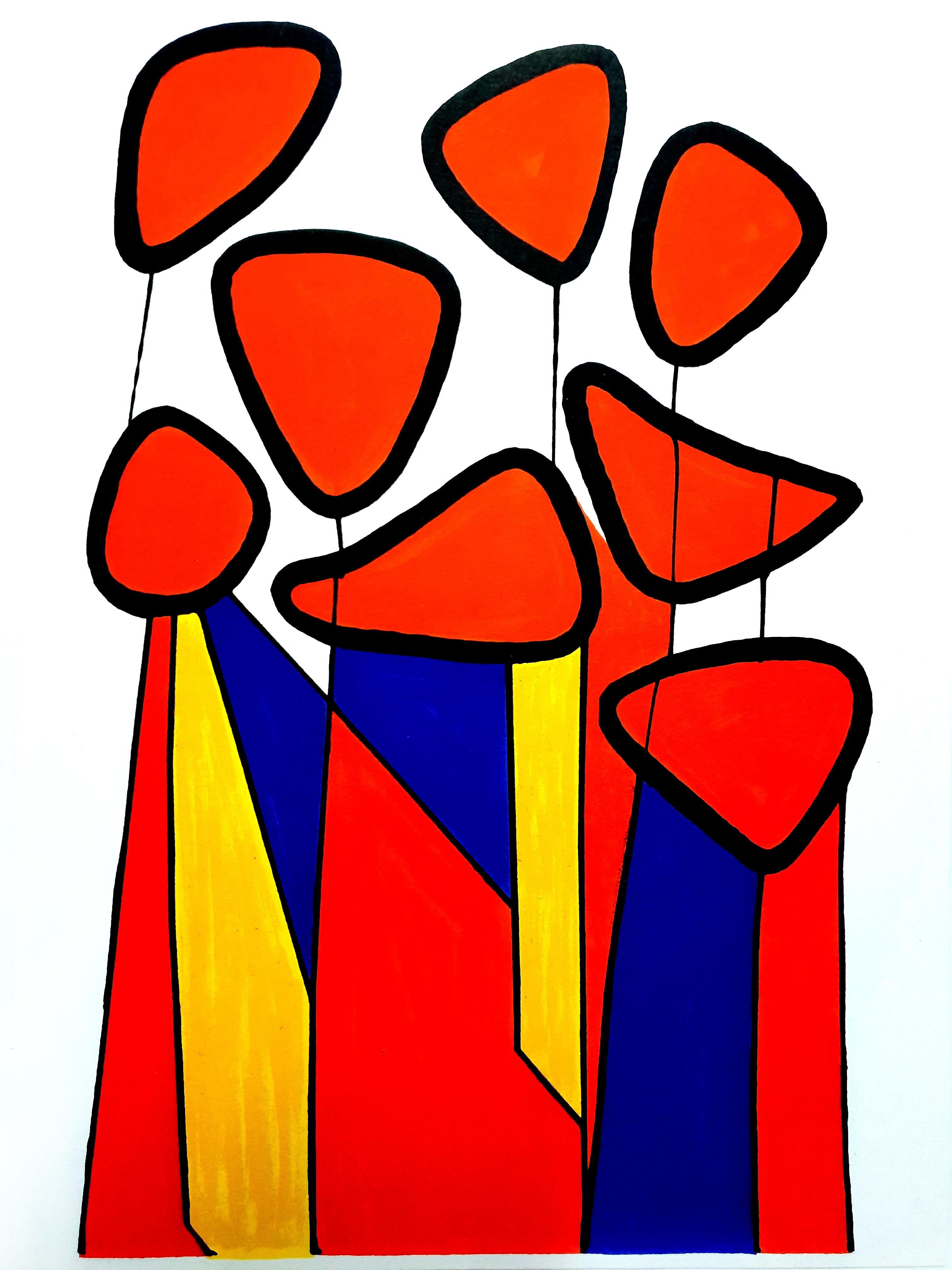 Alexander Calder - Lithographie originale - Composition
1972
Extrait de la revue d'art XXe Siecle
Dimensions : 32 x 24
Edition : G. di San Lazzaro.
Non signé et non numéroté tel que publié