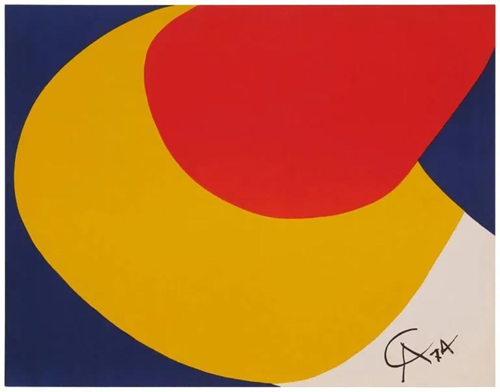 Artist: Alexander Calder (1898-1976)
Title: "Convection" (from the Braniff International Airways Flying Colors Collection)
Year: 1974-75
Medium: Lithographs on Arches paper
Size: 20 x 26 inches
Condition: Excellent
Edition: 3,000, plus