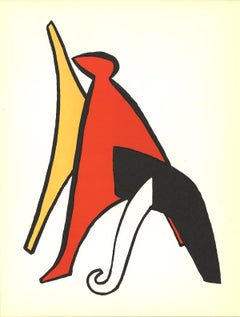 Alexander Calder-DLM No. 141 Page 10-15" x 22"-Lithograph-1963-Surrealism-Black