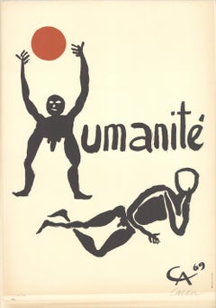 Alexander Calder - Fete de L’Humanite - 1969 Lithograph  - SIGNED 32" x 22.5"