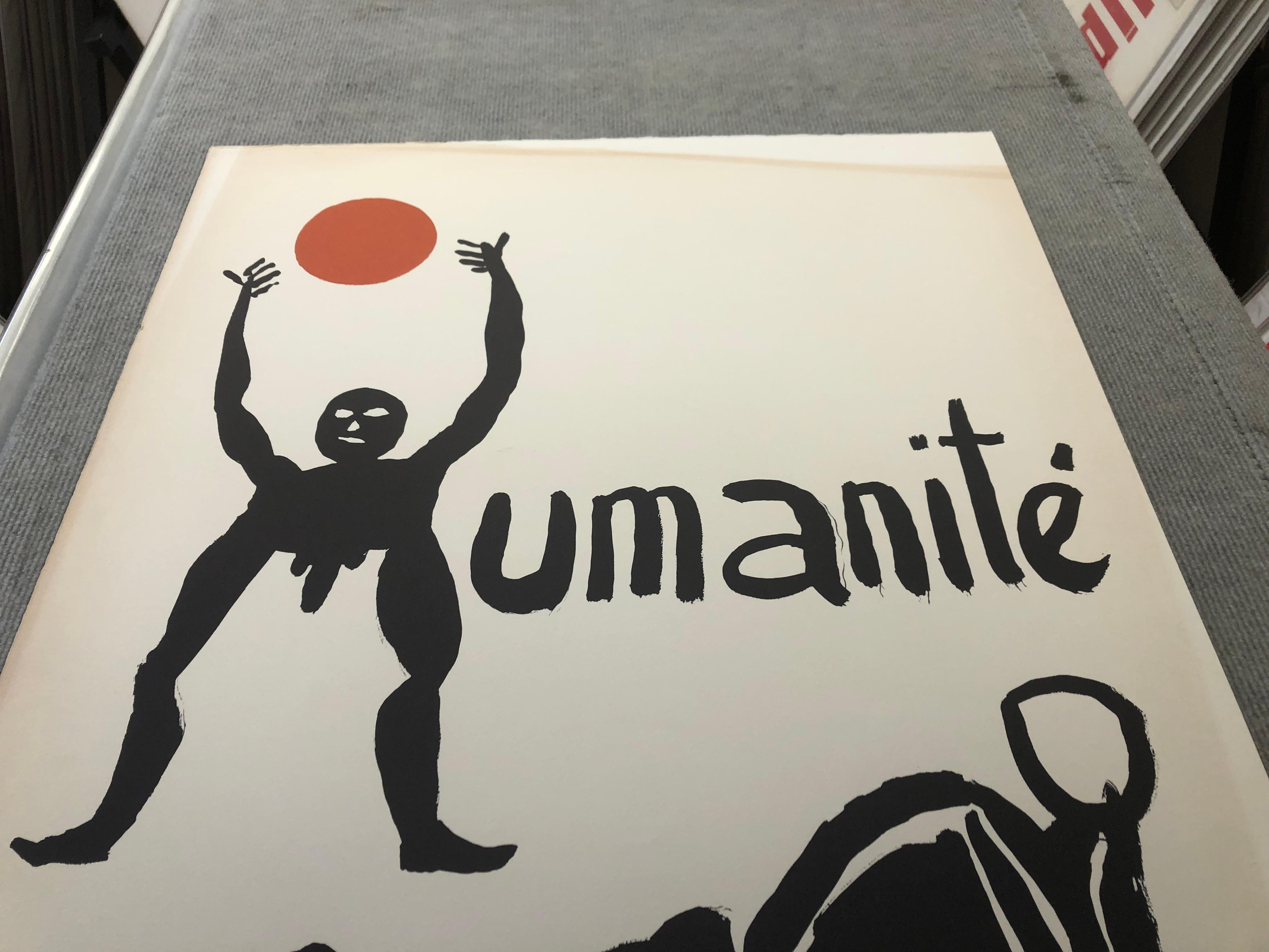 Alexander Calder - Fete de L'Humanite - handsigniert  im Angebot 9